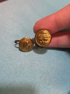 Gold Tone Screw Backs Earrings